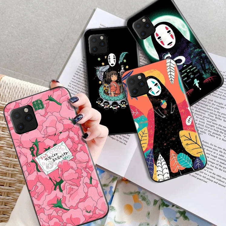 

Cartoon Spirited Away Totoro Shell Phone Case for iPhone 13 8 7 6 6S Plus X 5S SE 2020 XR 11 12 pro XS MAX Back Cove Soft TPU