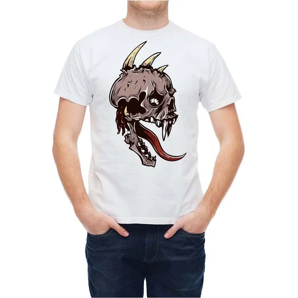 

Горячая Распродажа, графические футболки Horrnor с изображением монстра, существа, черепа, Мужская уникальная крутая модная дизайнерская стан...