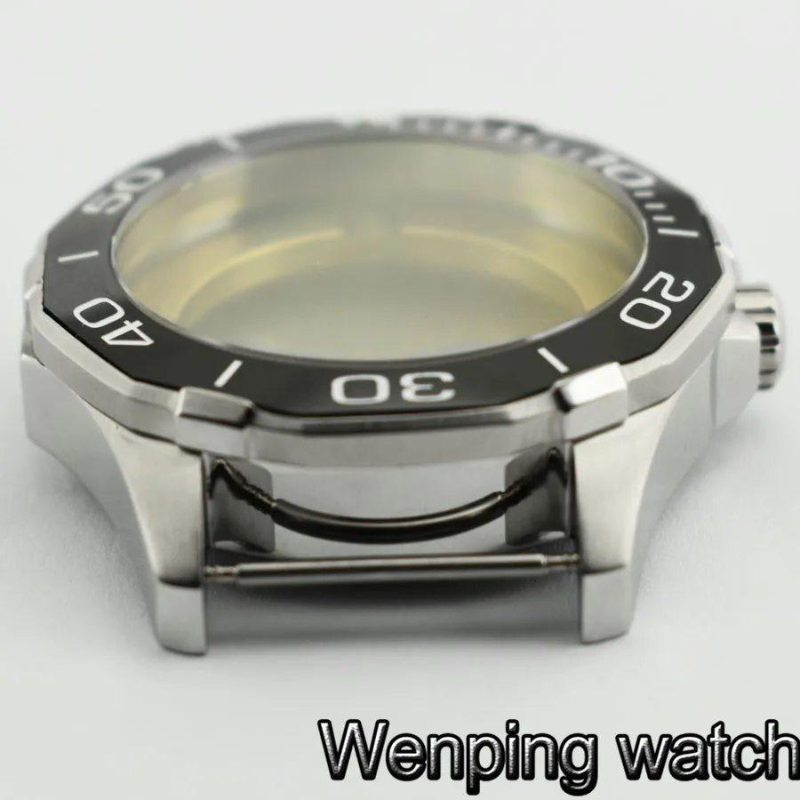 45 мм чехол для часов сапфировое стекло керамический Безель нержавеющая сталь