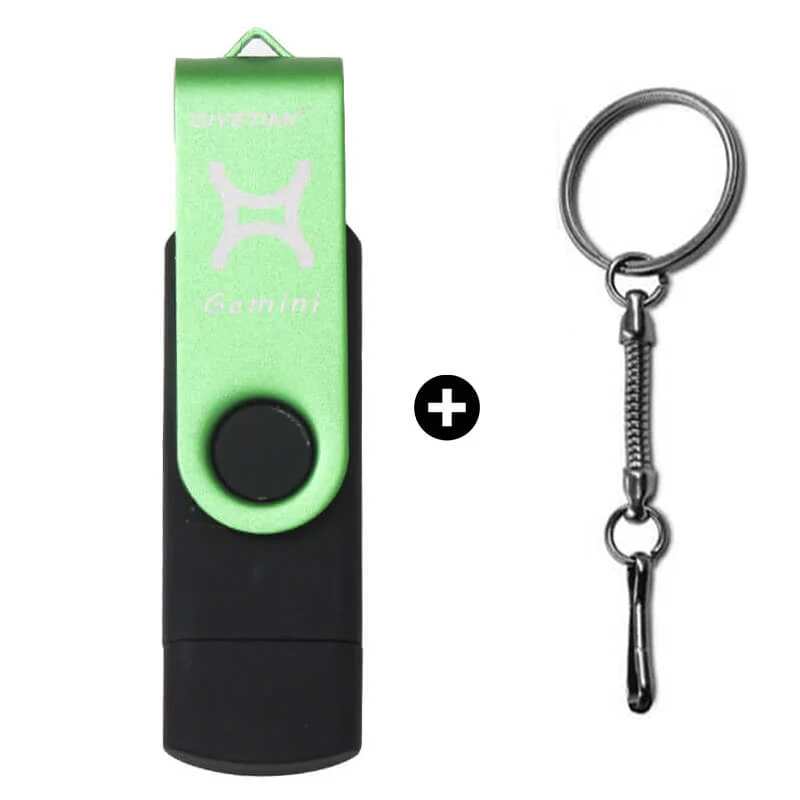 Gemini Флеш-накопитель otg usb флэш-накопитель 12 созвездий, объемом памяти 32 Гб или 64 ГБ для android мобильный телефон карта памяти флешка - Цвет: Gemini