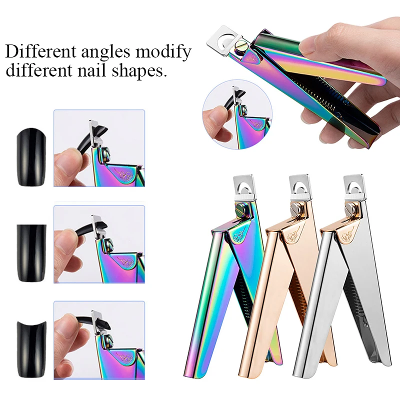 

Professional Nail The Edge Finger Cutter Clipper Scissors Acrylic UV GEL False Tips Care Stainless Manicure Tool Nail Art