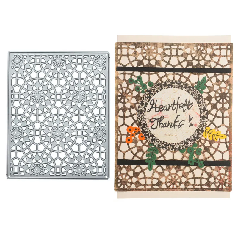 

YaMinSanNiO Flower Background Frame Dies Metal Cutting Dies New 2020 for Cards Making Scrapbooking Embossing Craft Die Stencils