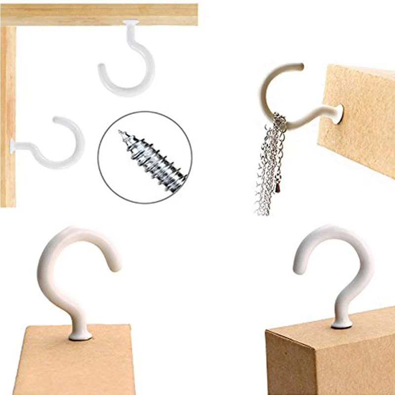 

70 Pcs Screw Hook Ceiling Hook Screw and Eye Screw Set for Home Workplace DTT88