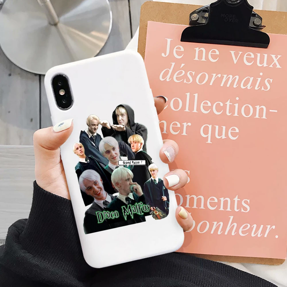 

Draco Malfoy Candy Color cute TPU Case phone For iphone 11 SE X 7 XS XR XSMA 11Pro 11ProMax cartoon Cover