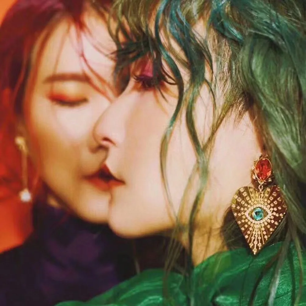 Винтажные серьги в стиле барокко бриллианты для женщин от сглаза ювелирные