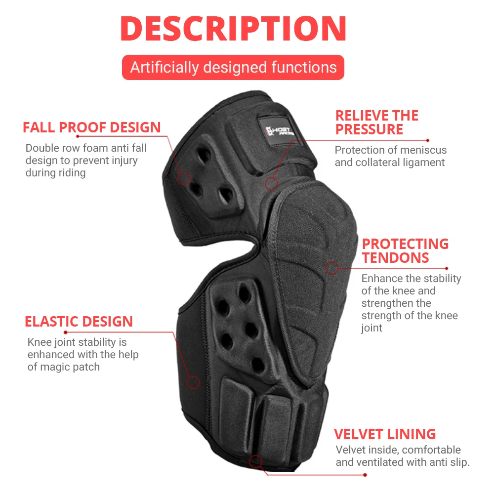 

Motorcycle Knee Pads Professional Motocross Off-Road Kneepad Protective Gear Joelheira Equipment Motocross Knee Protector