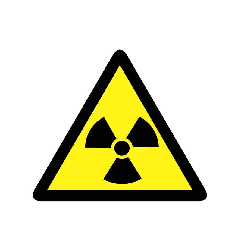 

Fuzhen Boutique Decals Exterior Accessorie Danger Radiation Risk Funny Car Sticker PVC Warning Vinyl Decal 14cm X 12cm