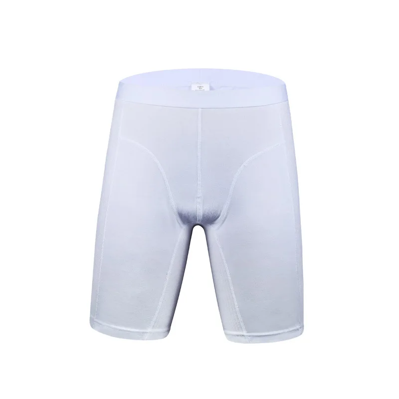 Color2 J-BOX, 1 шт., мужское сексуальное нижнее белье, Cueca, мужской однотонный цвет, хлопок, размера плюс, мужское длинное нижнее белье, боксеры, толстые трусы-боксеры для геев, мужские трусы - Цвет: Color2