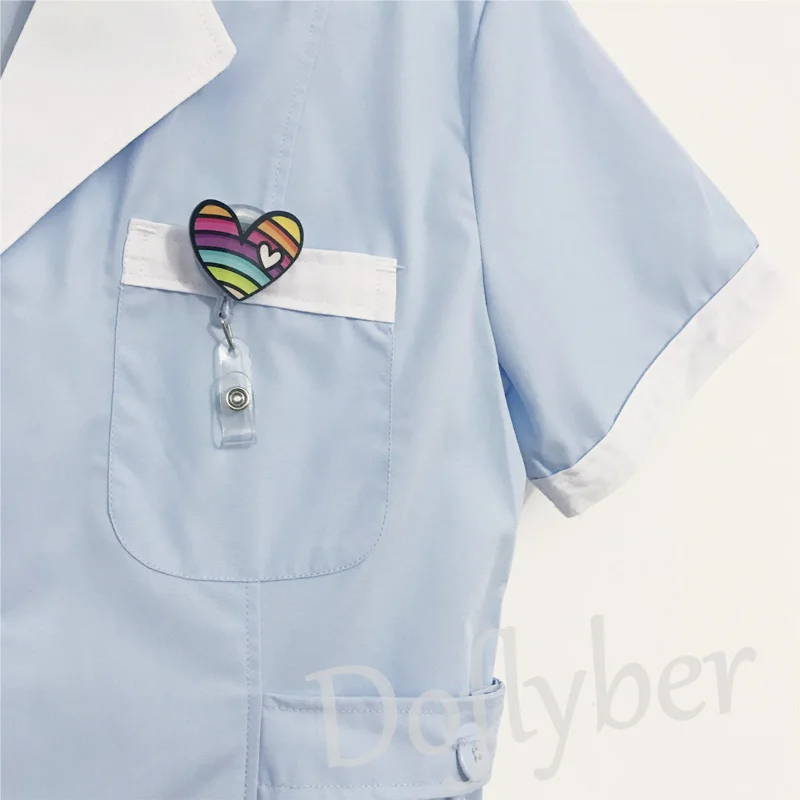 Cartoon Dog Paw Nurse Doctor Dentist Retractable Pull Badge Reel Exhibition ID Lanyard Name Tag Card Holder Office Supply | Канцтовары