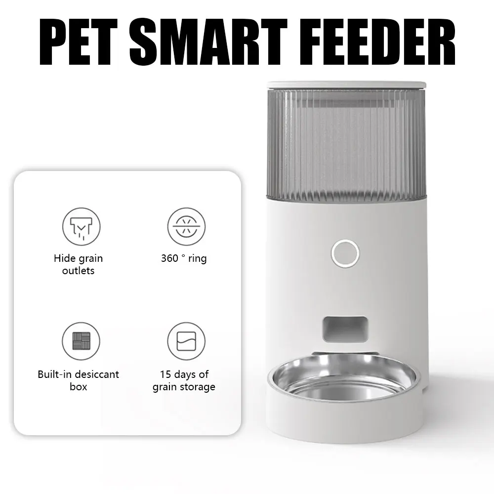 

Автоматический дозатор еды с чашей, 2,4 ГГц, Wi-Fi, л