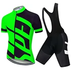 Костюм для велоспорта мужской, дышащий, с коротким рукавом и защитой от ультрафиолета
