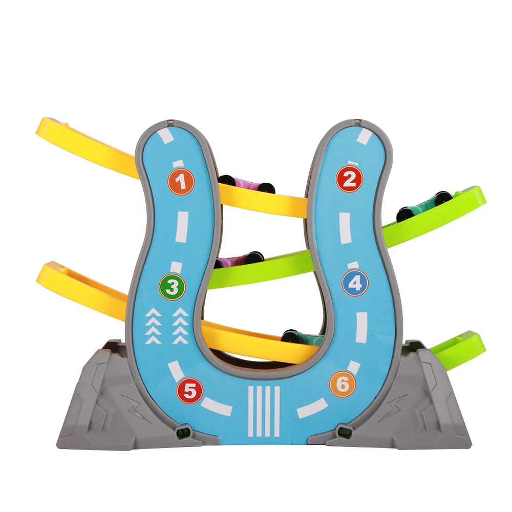 

Забавная игрушечная Гоночная машина, набор пландирующих автомобилей, дорожка, слайдер, фрикционная машина, игрушка для девочек и мальчиков,...