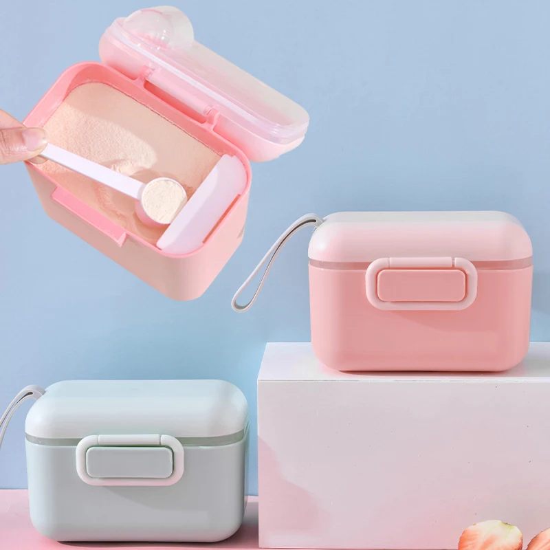 

New Baby Milk Powder Portable Baby Food Storage Box Essential Cereal Infant Milk Powder Box Toddle Snacks Container