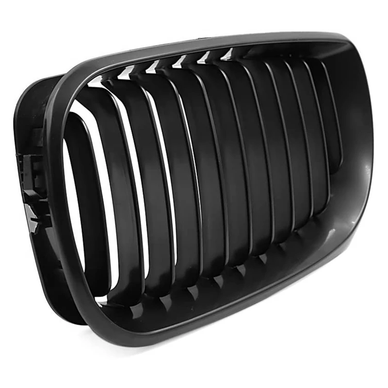 

1 Pair Matte Black Front Grille Grill Fit for 02-05 E46 4D Sedan 318I 320I 323I 328I