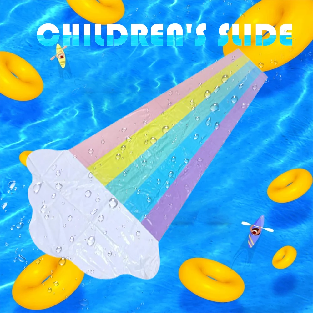 

Games Center Backyard Children Toys Inflatable Water Slide Pools Children Kids Summer Backyard Outdoor Water Toys Games