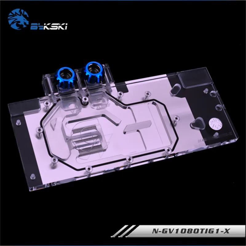 Водяной блок Bykski с полным покрытием графического процессора для Gigabyte GTX1080Ti Gaming OC