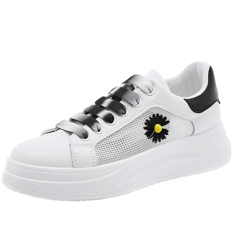 

Clearance Mobettyins New single mesh breathable Women Sneakers Casual Sports Daisy White Shoes Heel Zapatillas mujer