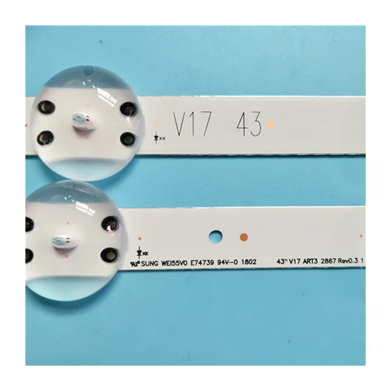 

2pcs LED backlight For LG 43uj6510 43LJ622V 43uj6525 43uj6565 43UJ675V 43UJ655V 43UJ651V 43UJ670V 43LV340C 43LJ610V V17 43 ART3
