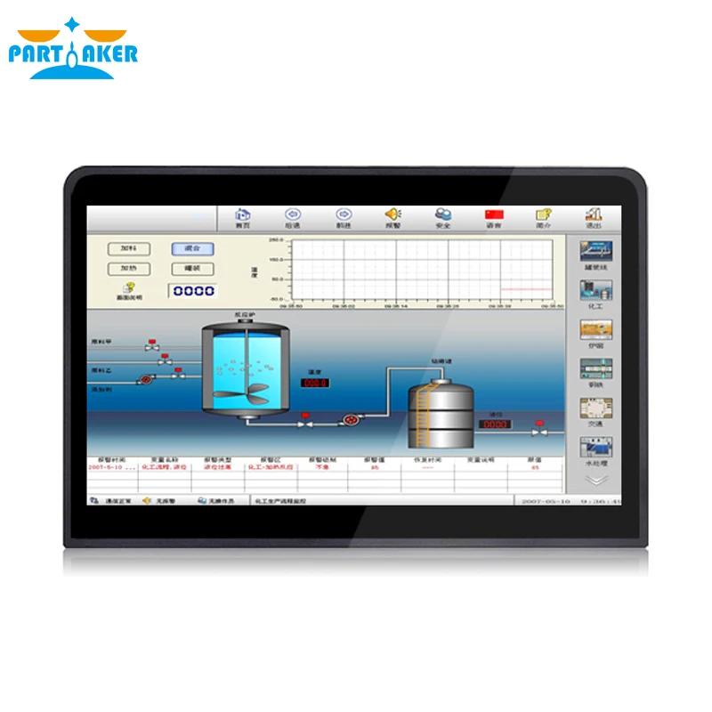 14 дюймовый промышленный панельный ПК 10 точечный емкостный сенсорный все в одном