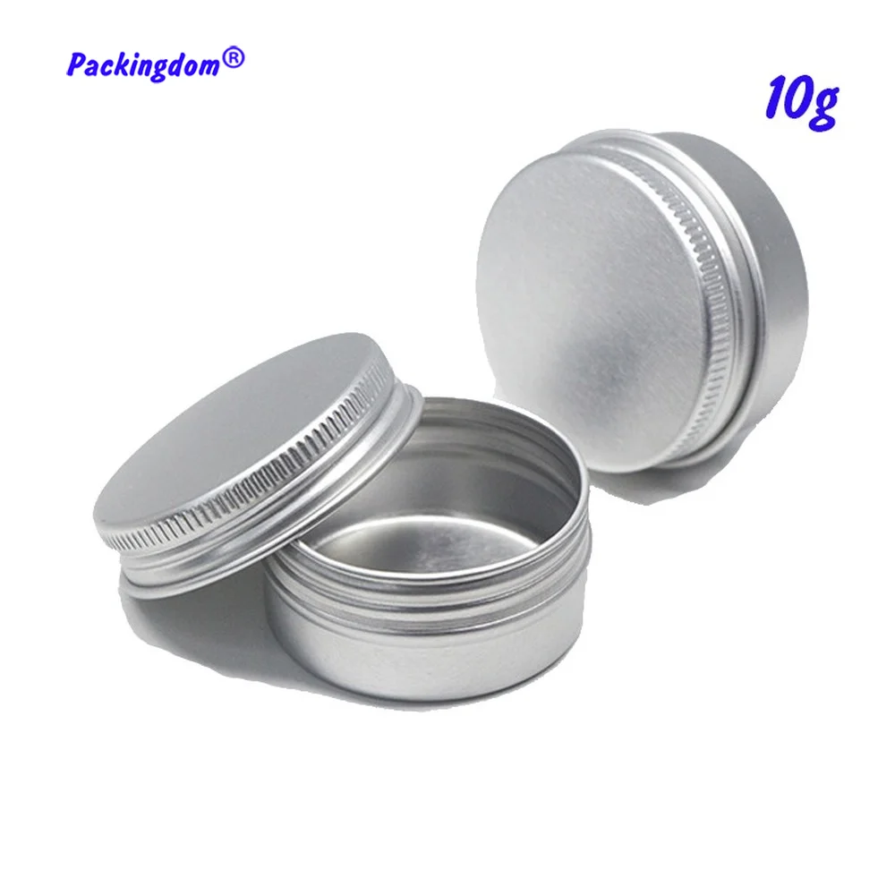 50 шт. пустая алюминиевая банка с серебряными винтовыми крышками контейнер для
