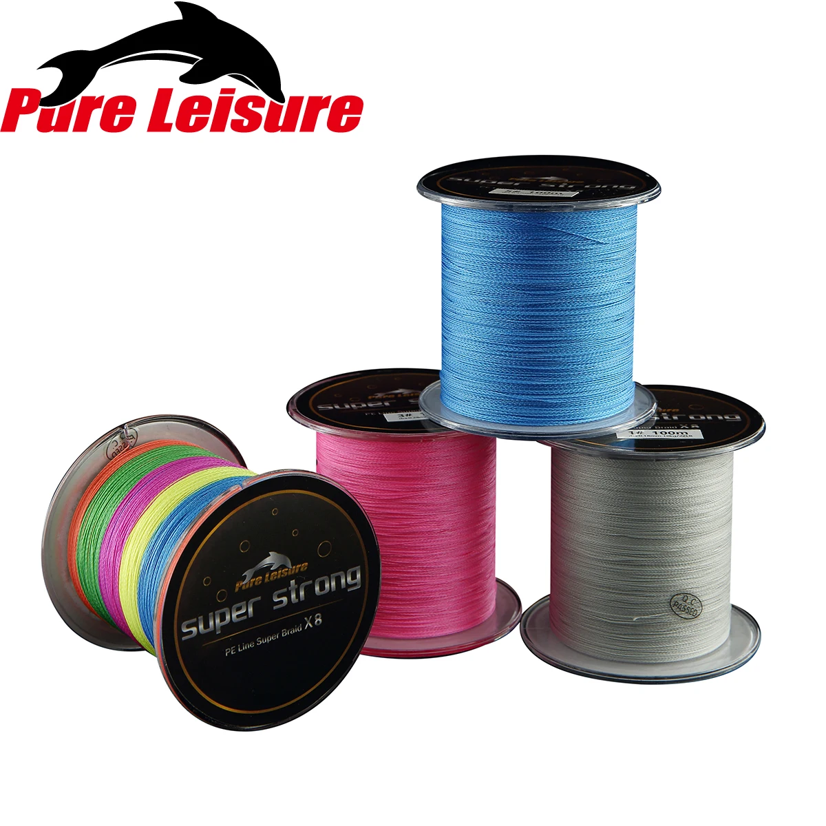 PureLeisure Tresse Peche 100 м Плетеный 8 стендов Япония Multifilament 100% PE плетеный лидер ловли рыбы