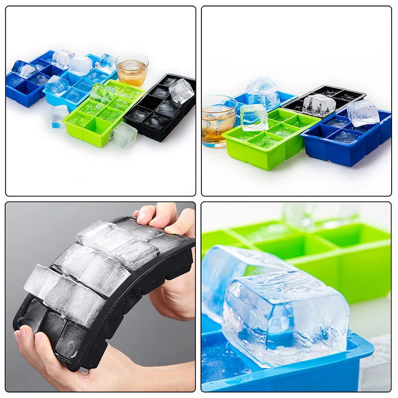 

Ice Cube Maker Silicone Ice Maker Mold Cake Pudding Chocolate Molds Easy to Remove Ice Trays Fade Resistant