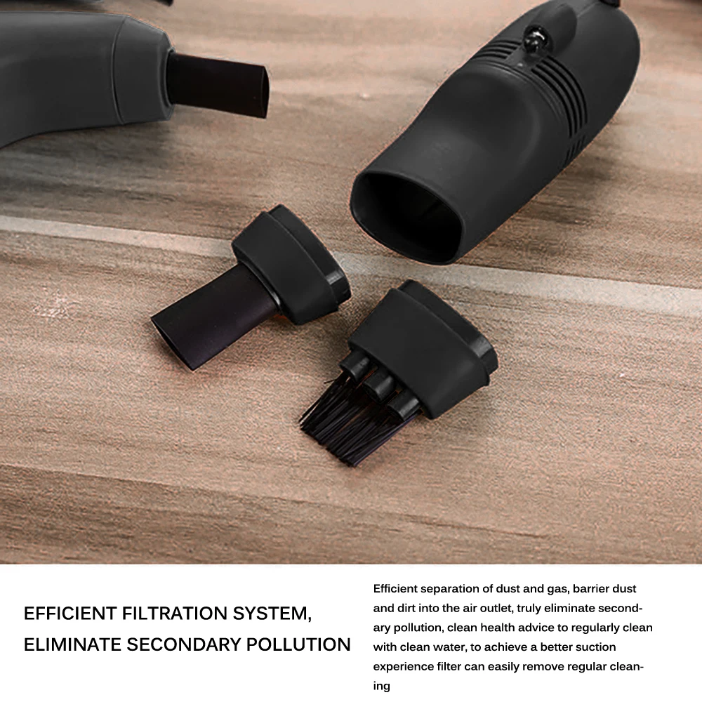 Мини-пылесос USB щетка пылесборник Три головки съемная для салона автомобиля