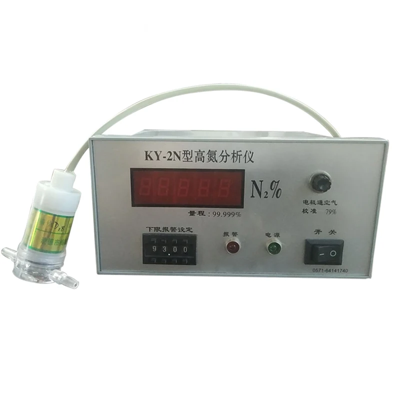

KY-2N Nitrogen Analyzer 99.999 Nitrogen Analyzer Nitrogen Content Purity Concentration Detection Nitrogen Generator Alarm