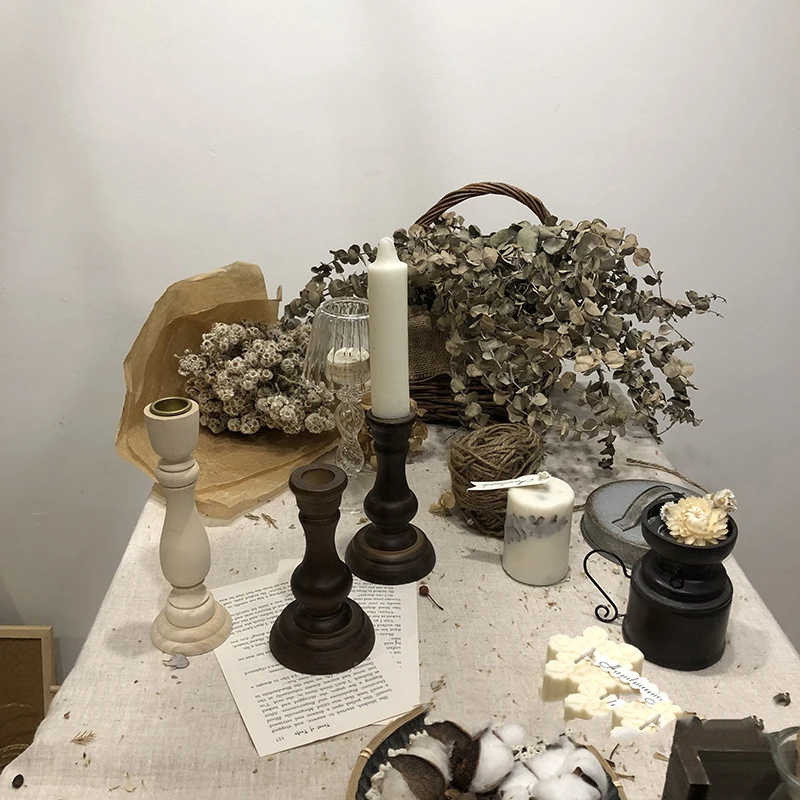 Деревянный подсвечник центральные части свадебного стола подсвечники в