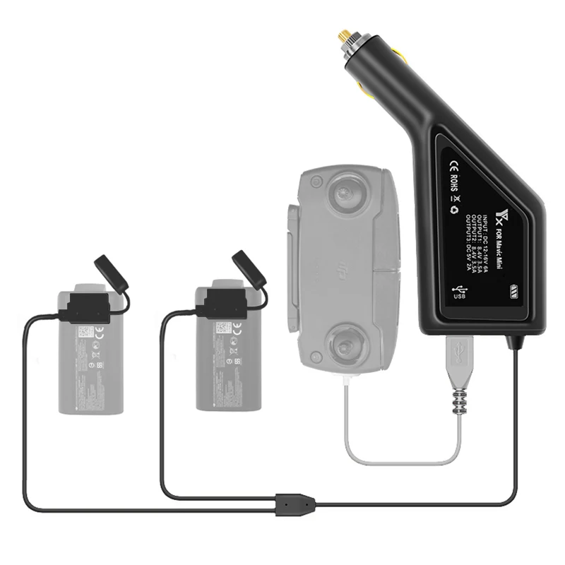 3In1Battery портативное автомобильное зарядное устройство для DJI Mavic Mini Drone быстрая