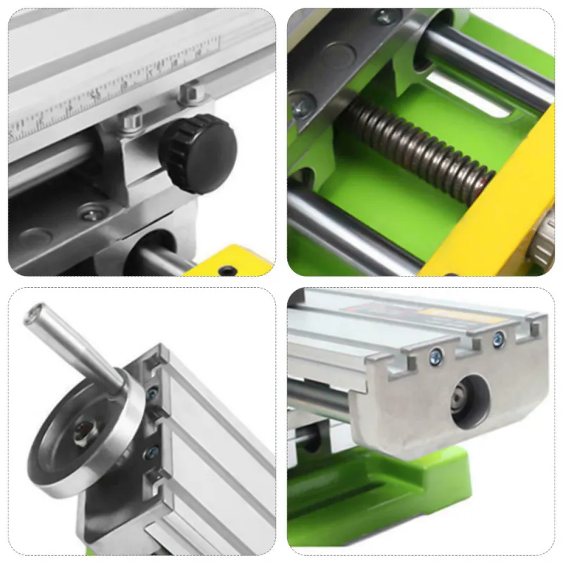 6350 Mini Precision Milling Machine Worktable Multifunction Drill Vise Fixture Working Table Bench Drill Cross Table Support enlarge