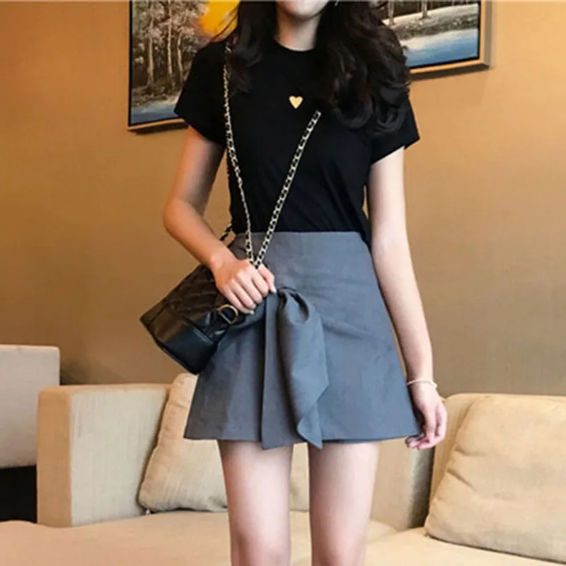 2021 женские костюмы летнее платье в стиле &quotРетро&quot большой Размеры 4XL футболка