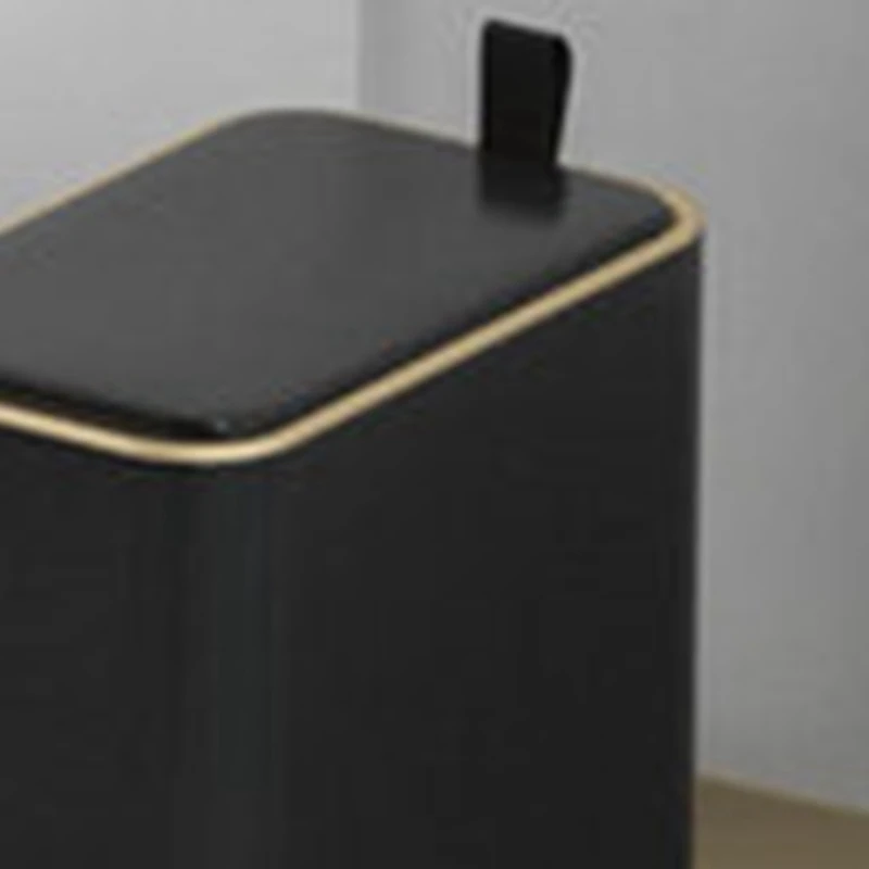 

Rectangular Trash Can with Pedal Portable Household Toilet Trash Can Kitchen Stainless Steel Trash Can