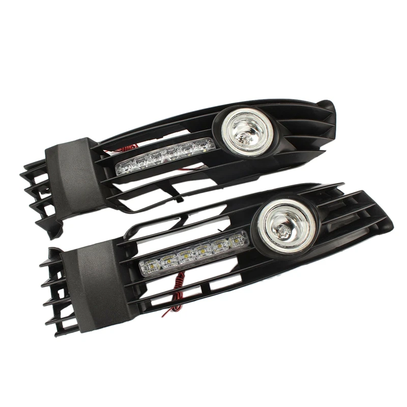 

Car Daytime Running Fog Light Grille Cover LED DRL for Passat B5 B5.5 2001-2005