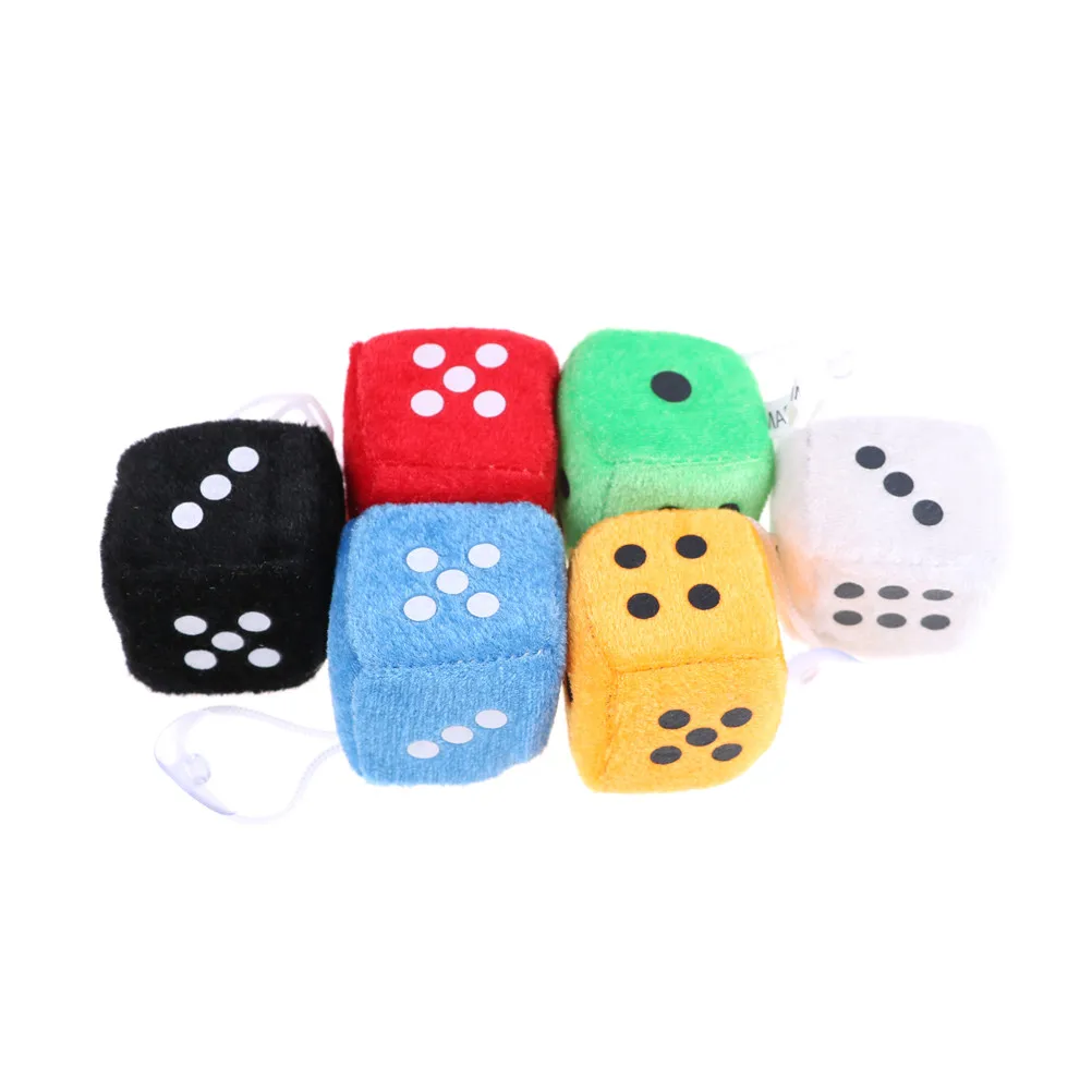 

2pcs Dice Cloth Doll Pillow Plush Toys Children's Activities Fun Games Props Children Birthday Christmas Gift Retail