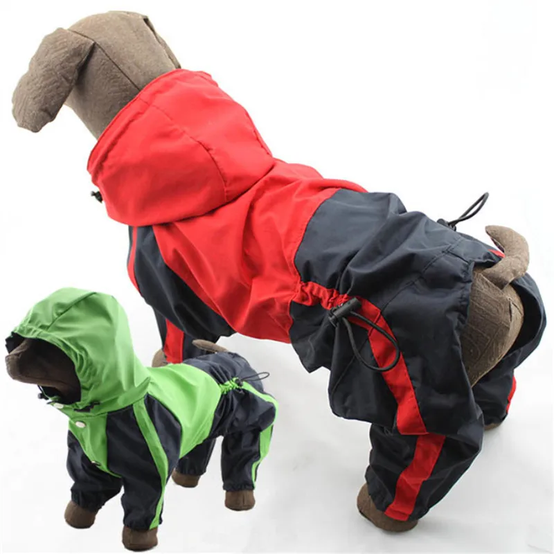 

Дождевик для больших собак, для маленьких собак, комбинезон для пуделя, бишона, самоеда, Хаски, золотистого ретривера, водонепроницаемая оде...