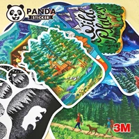 10 pcs camping landscape stickers outdoor adventure climbing travel waterproof sticker to diy suitcase laptop bicycle helmet car