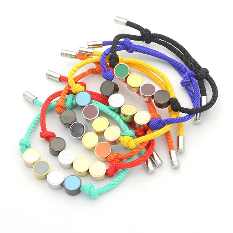 

EDY TOP Brand Punk Luxury Dripping Oil Bracelet For Women Men Fashion Hand Strap Female Popular Bracelet Lovers Jewelry Gift