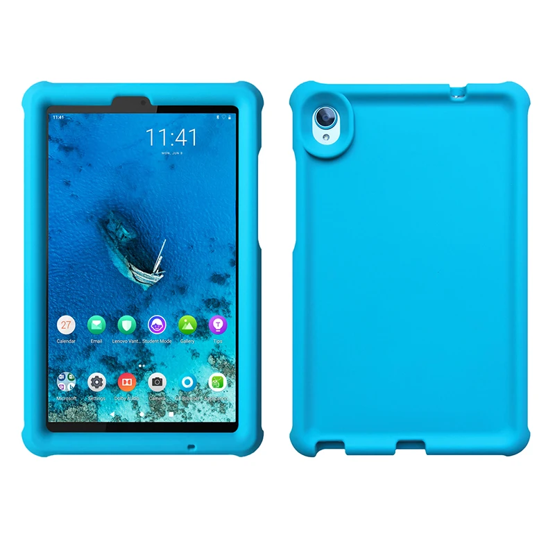 

MingShore Case for Lenovo Smart Tab M8 HD TB-8505F-X FHD TB-8705F-N Kids-Friendly Tablet Silicone Rugged Bumper Cover
