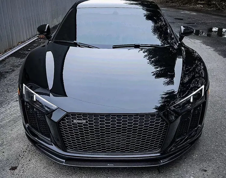 

Sexy2021 подходит для R8 Изменение небольшой объемный углеродное волокно Vorsteiner лицевая сторона юбки для заднего спойлера хвост