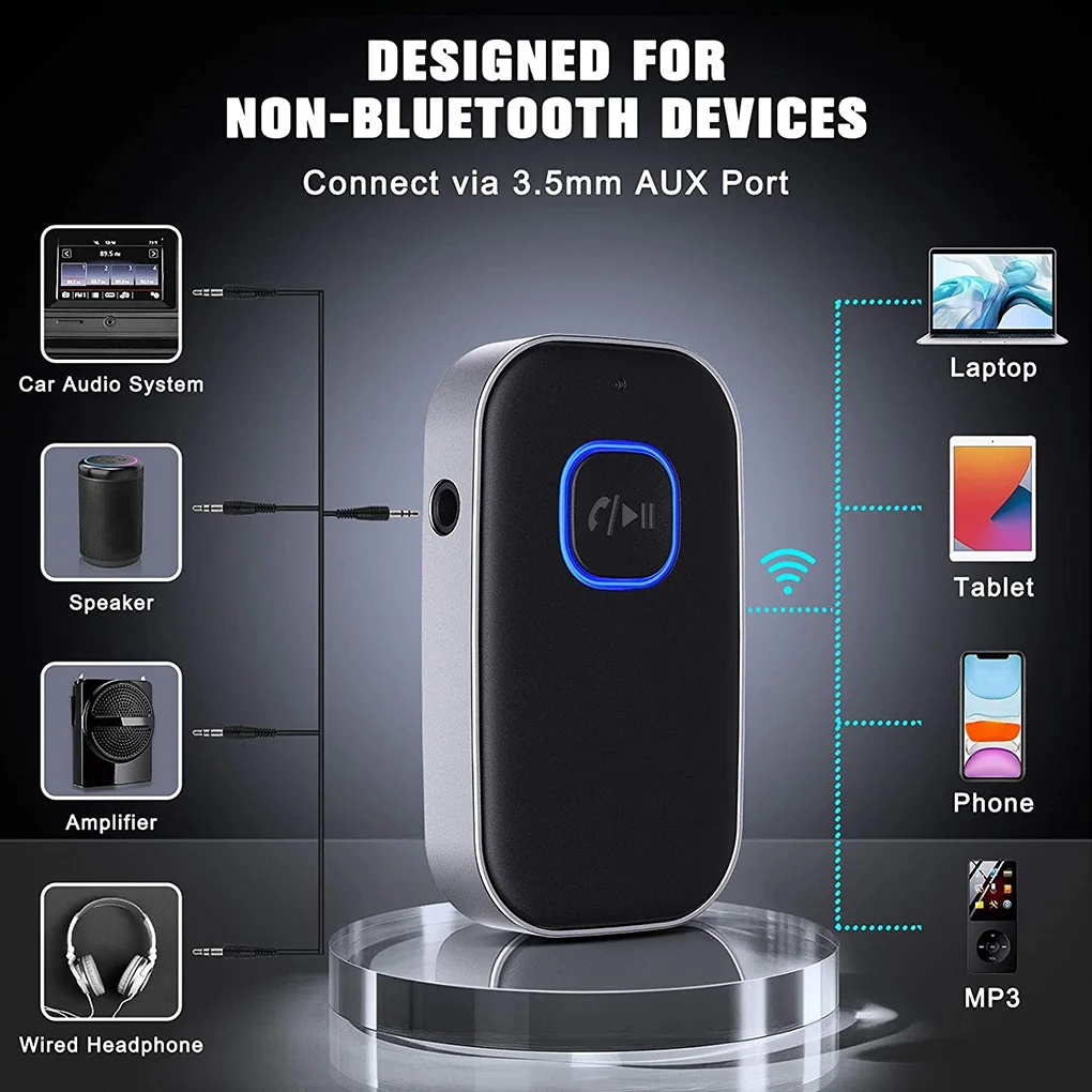Bluetooth-Совместимый Беспроводной автомобильный аудиоприемник 5 0 радиоприемник с