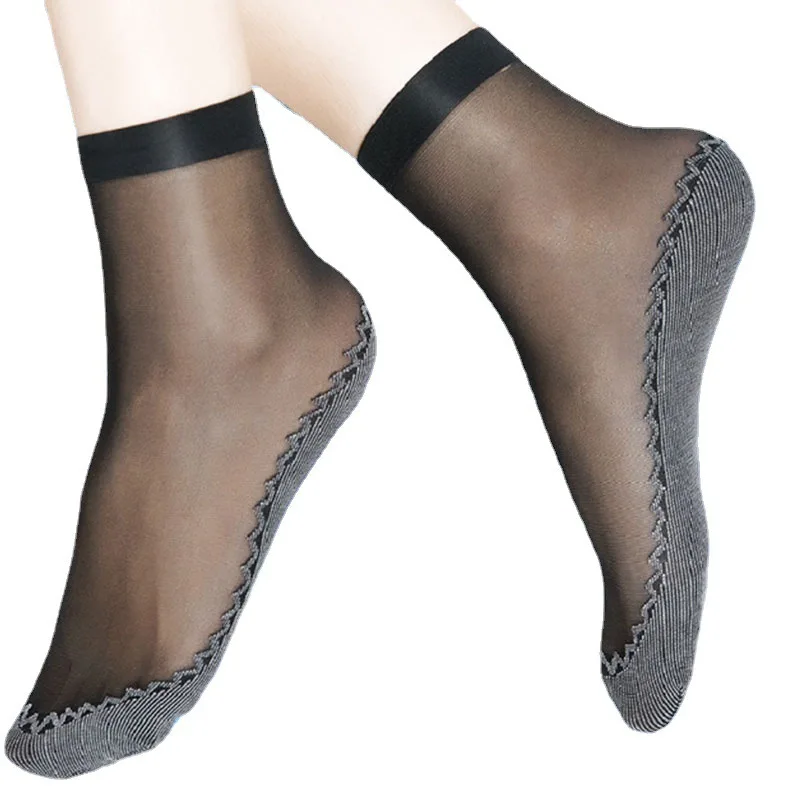 

Женские бархатные/Хлопковые носки, 1 пара, тонкие, дышащие, прозрачные, Нескользящие