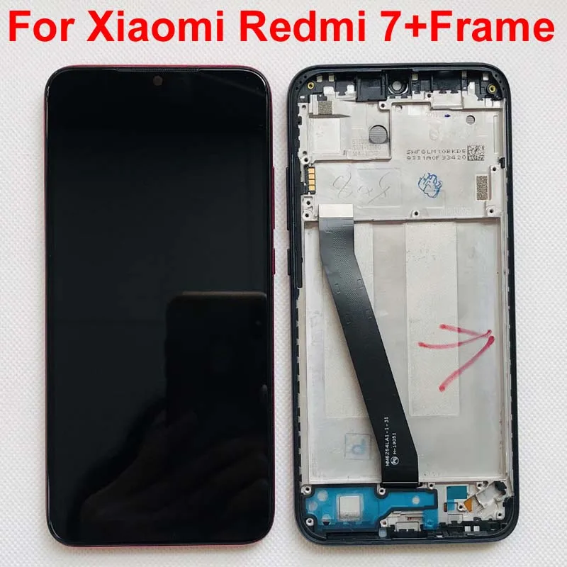 С рамкой и оригинальным ЖК дисплеем для Xiaomi Redmi7 redmi 7 сенсорный дисплей в сборе