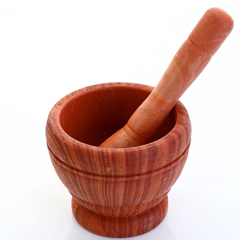 

Mortar Pestle Spice Crusher Manual Mash Garlic Herbs Pepper Grinder Household Masher Kitchen Utensils Tools