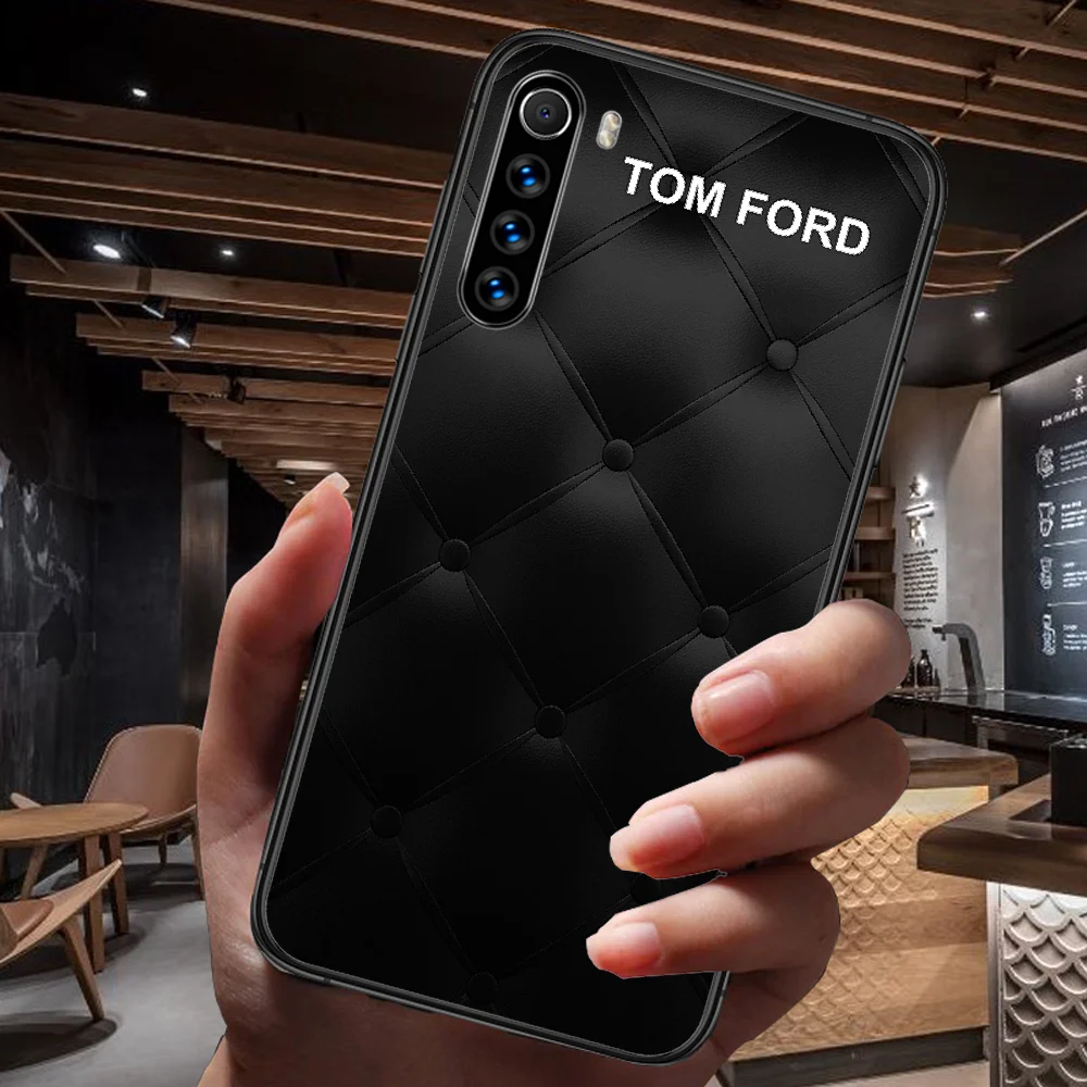 

Cosmetic luxury brand Phone Case For Xiaomi Redmi Note 7 8 8T 9 9S 4X 7 7A 9A K30 Pro Ultra black Coque Trend Shell Painting