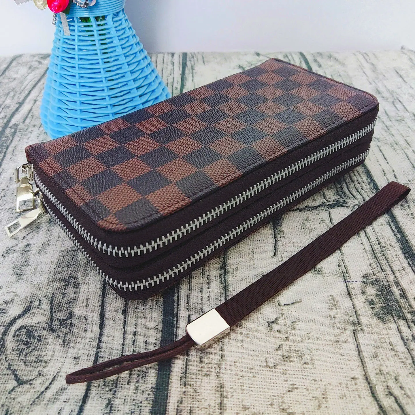 

2021 Fashion Wallet Men's and Women's New Long Wallet Large Capacity Zipper Clutch Mobile Phone Bag