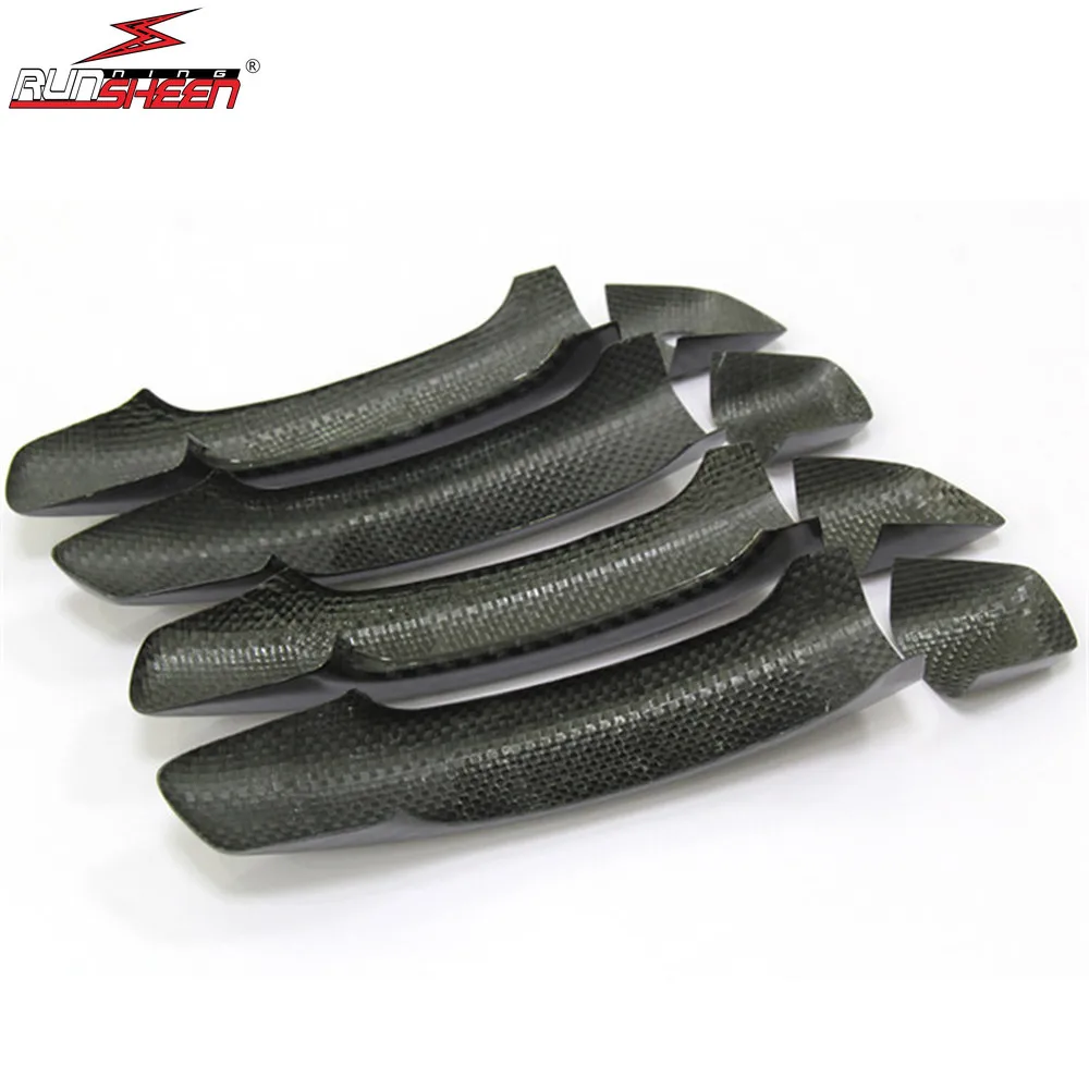 Car Accessories Carbon Fiber Auto Door Handle Knob Exterior Trim Covers Shell for Audi A1 A3 A4 A4L A5 Q3 Q5 S3 S4 S5 SQ5 B8 B9