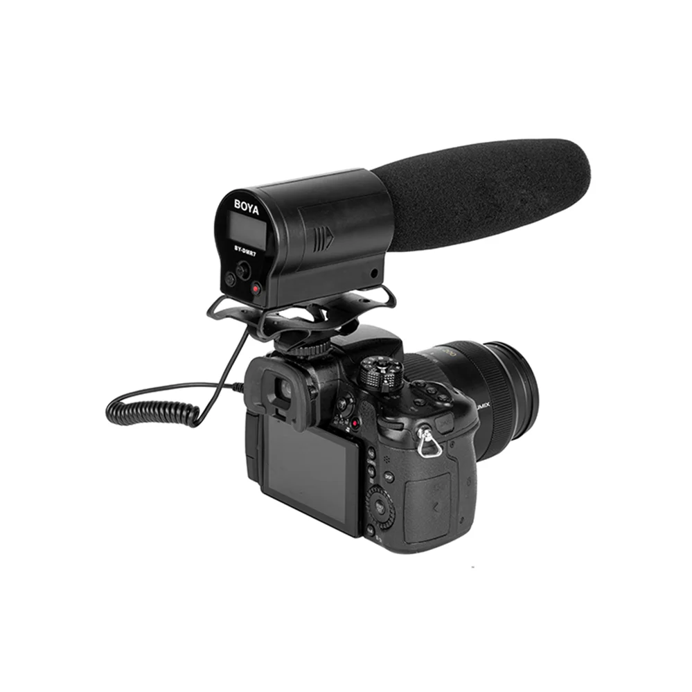 BOYA BY-DMR7 дробовик конденсаторный микрофон Встроенный флэш-рекордер для Canon Nikon Sony