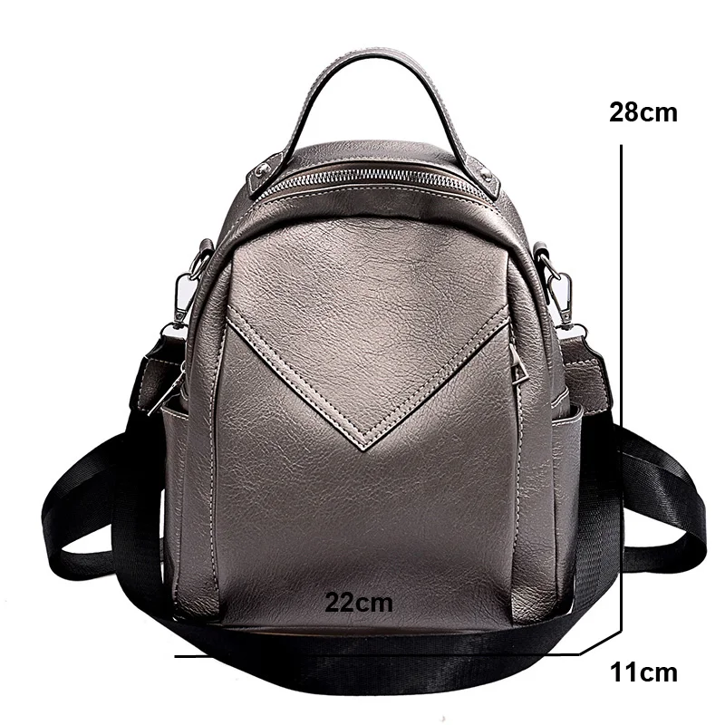 

Fashion Women Leather Backpack Small PU School Bag Backpack for Teenager Girls Rucksack Vintage Shoulder Bags