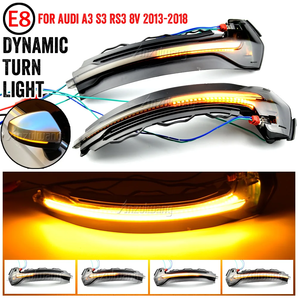 Потока зеркало заднего вида динамических последовательного течет светодиодный